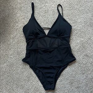 Sports Illustrated Swim Black One Piece